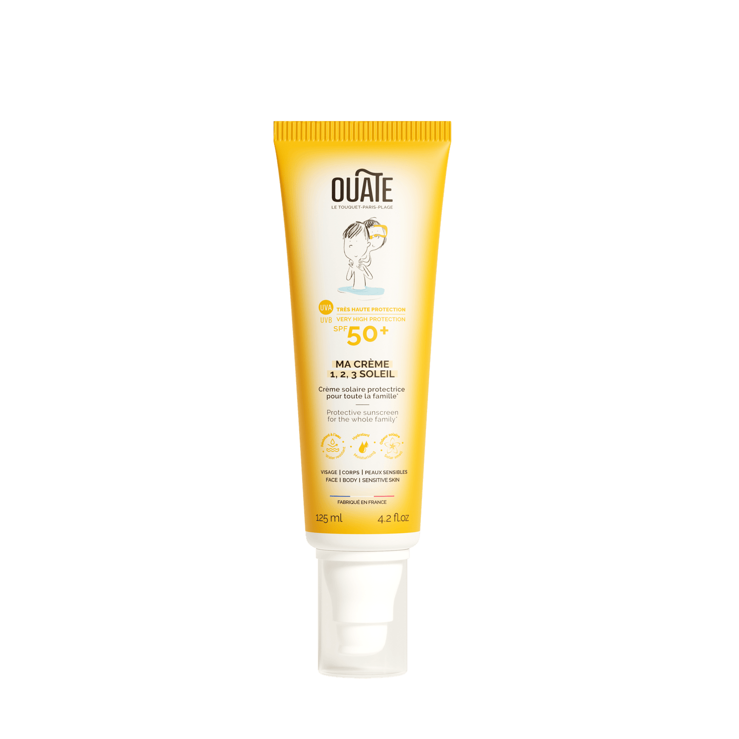 Crema solar facial y corporal FPS50 125ml - Ouate Paris