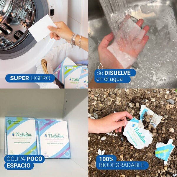 Detergente ecológico en tiras 40 uds - Natulim