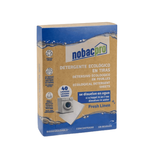 Detergente ecológico en tiras 40 lavados - Nobacpro