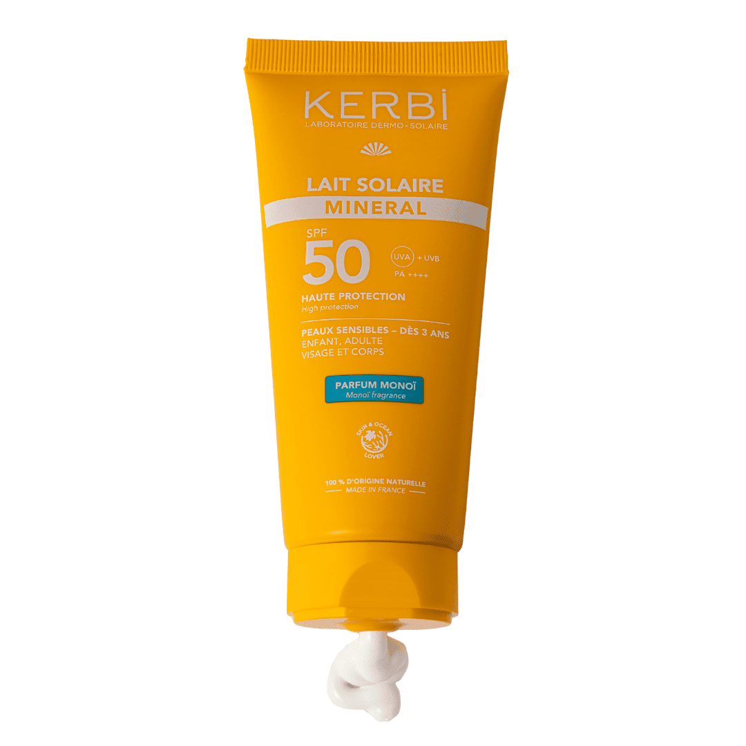Leche Solar Mineral FPS50 50g - Aroma Monoï - Kerbi France