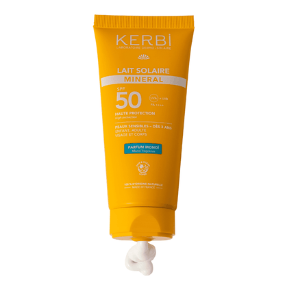 Leche Solar Mineral FPS50 50g - Aroma Monoï - Kerbi France