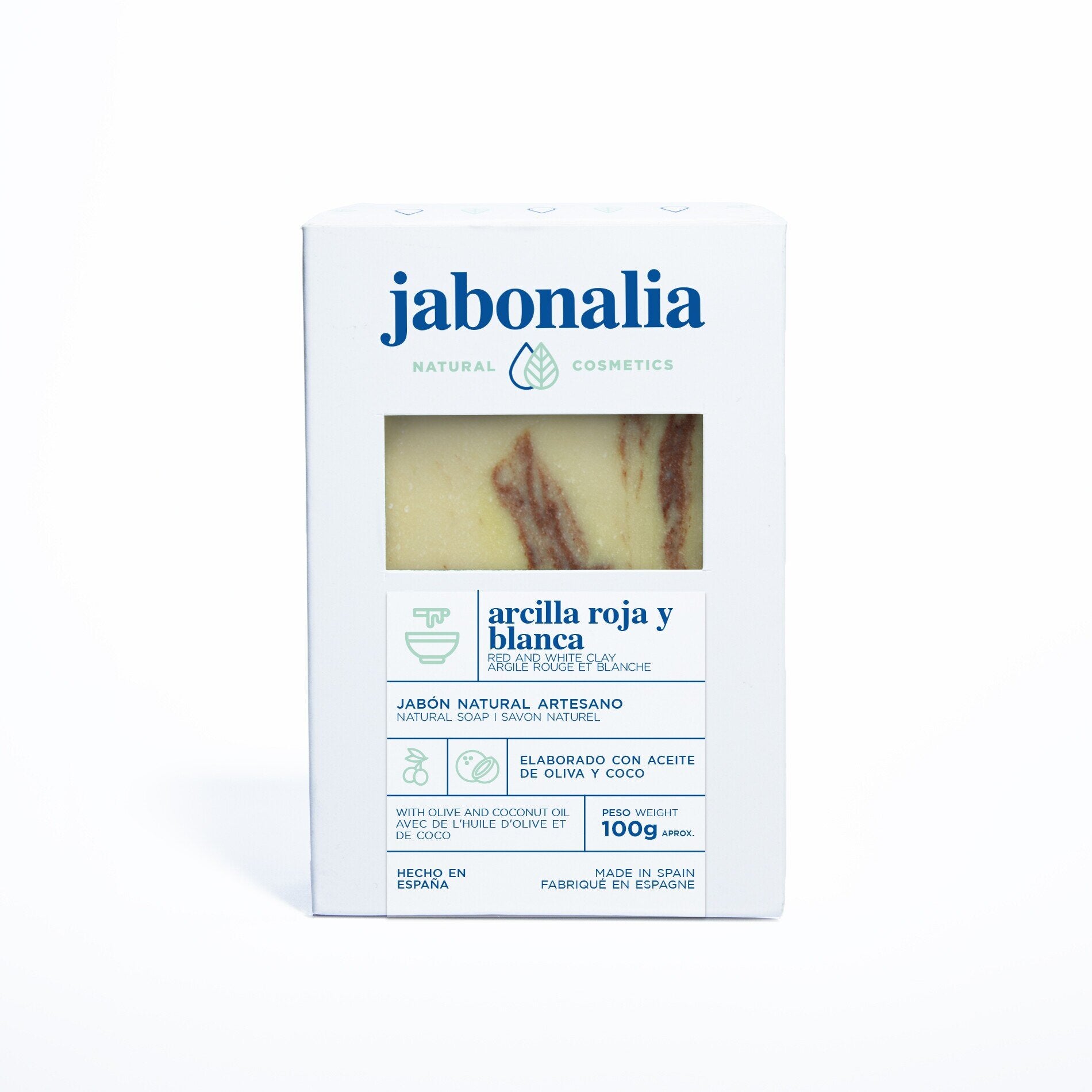 Jabón Arcilla Roja y Blanca