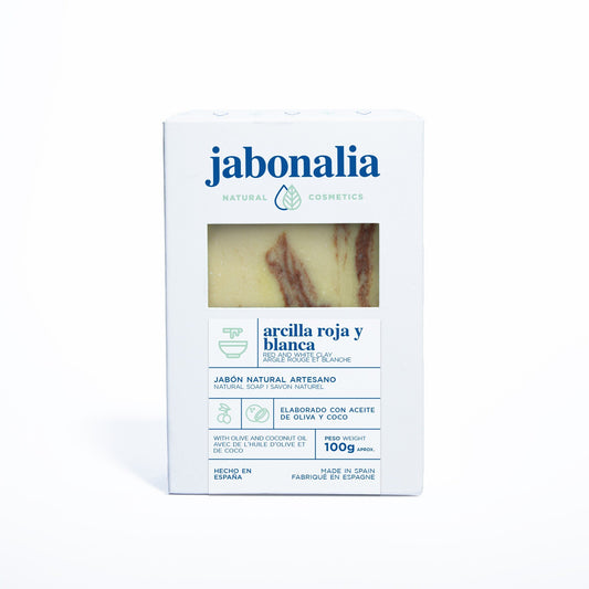 Jabón Arcilla Roja y Blanca