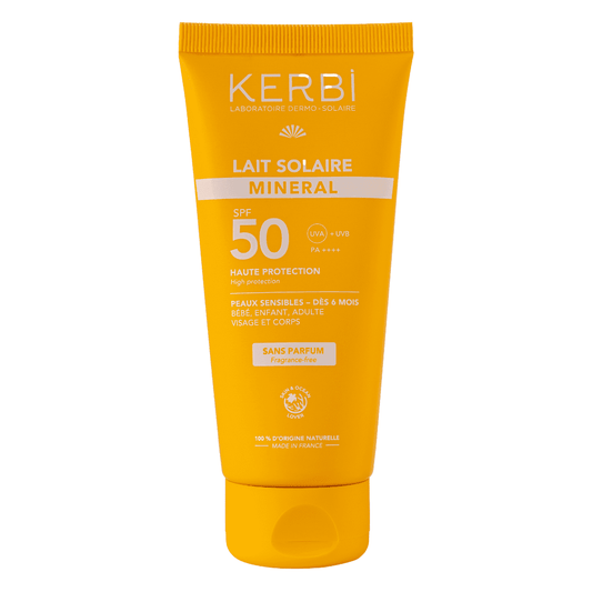 Leche Solar Mineral FPS50 50g - Sin perfume - Kerbi France