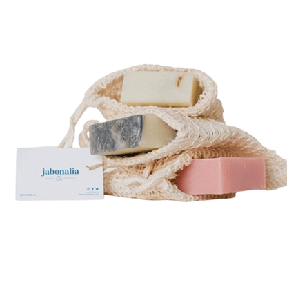 Pack Jabón Artesano + Bolsa Esponja