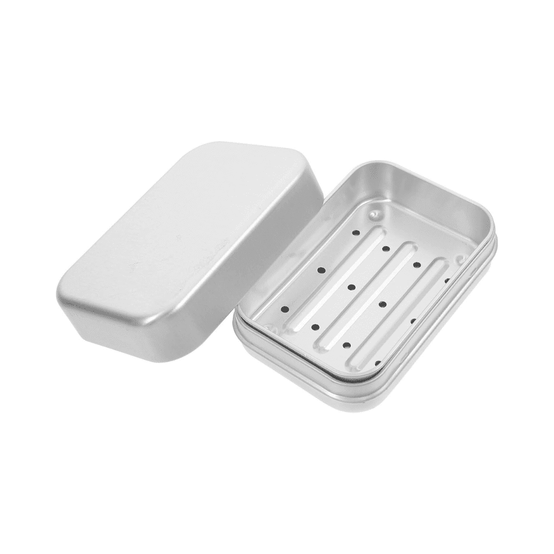 Jabonera metálica para transportar jabón