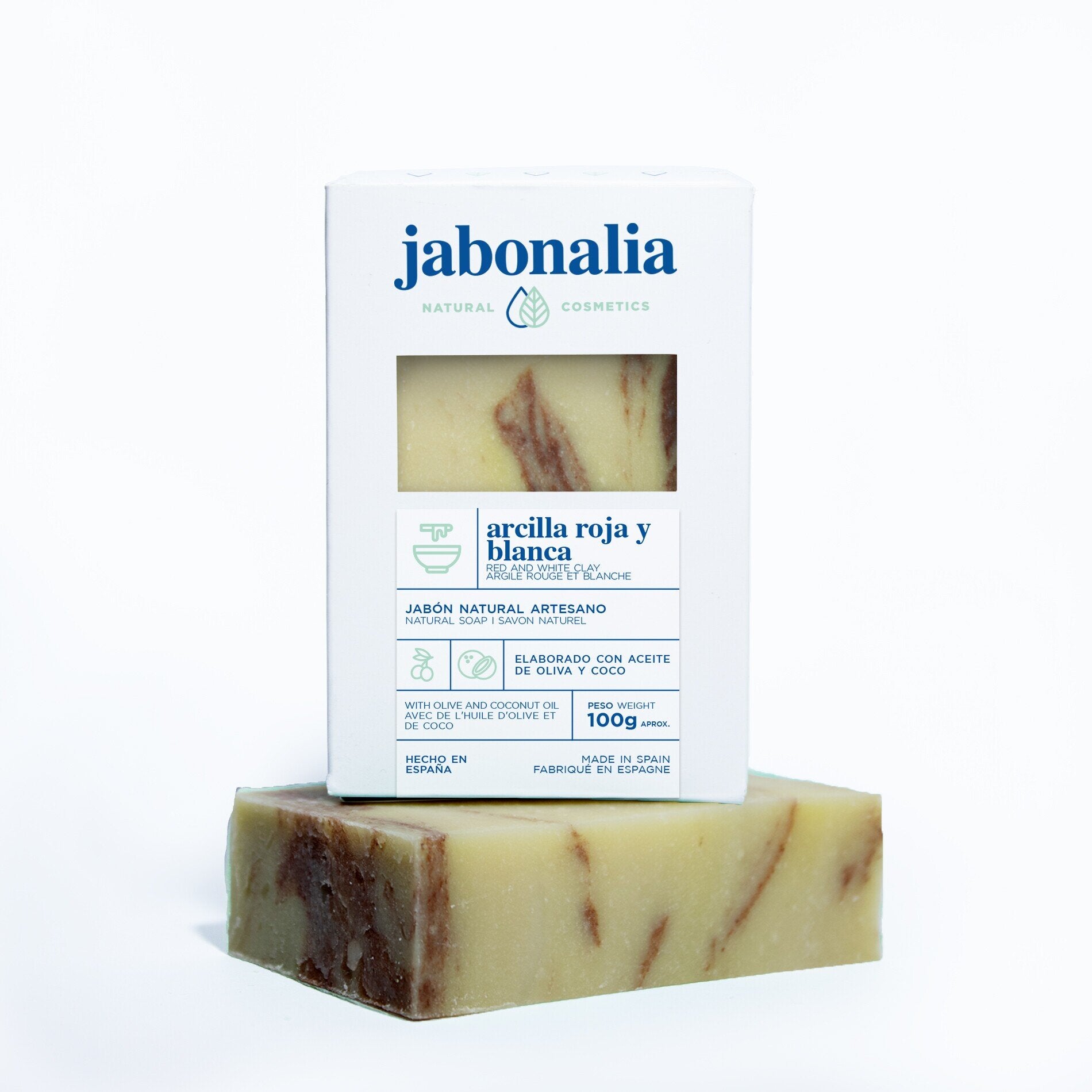 Jabón Arcilla Roja y Blanca
