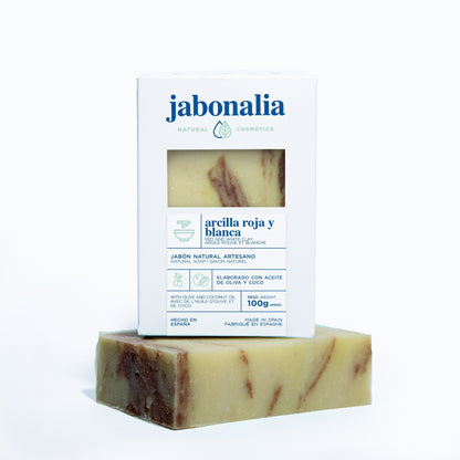 Jabón Arcilla Roja y Blanca