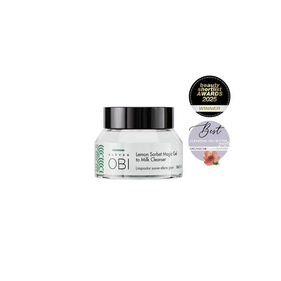 Limpiador efecto glow Gel to Milk Cítrico 50ml - Eleven Obi