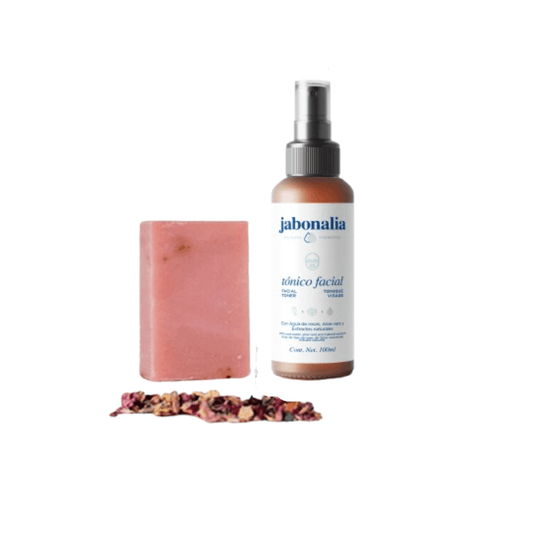 Pack cuidado facial Rosas (jabón de rosa mosqueta + tónico de rosas)