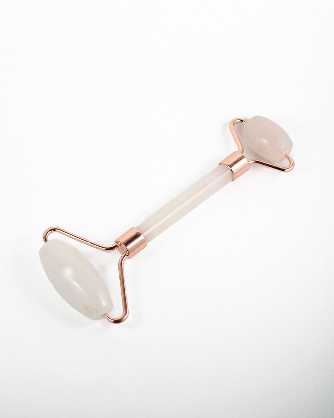Rodillo para masaje facial – Cuarzo rosa