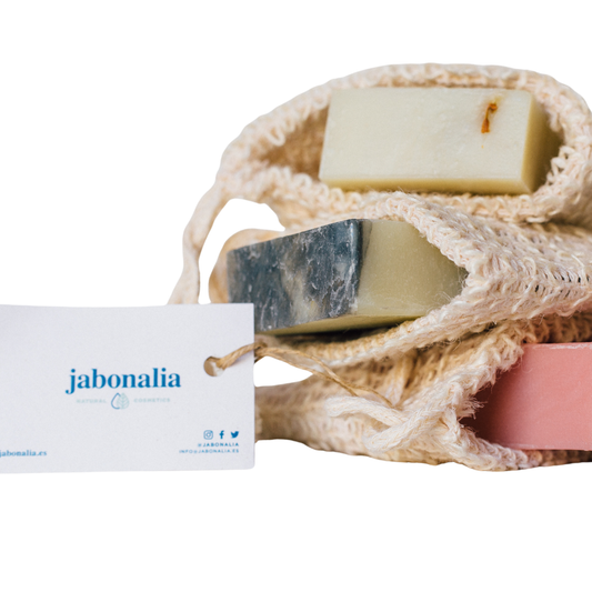 Bolsa Esponja de exfoliación suave para jabón