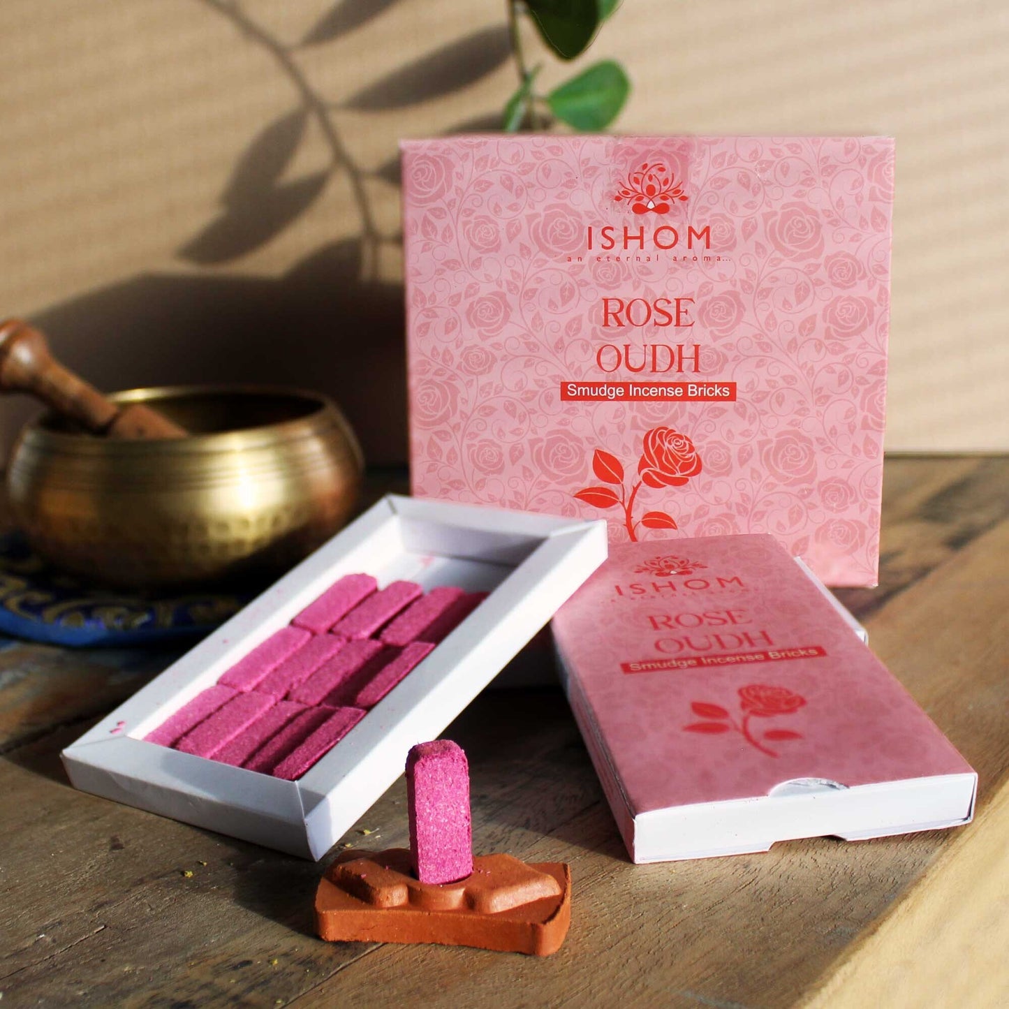 Ladrillo de incienso Rosas