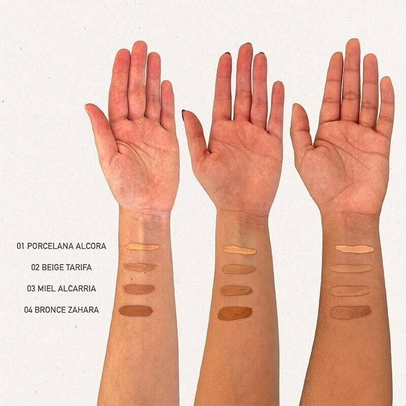 Maquillaje fluido 02 beige Tarifa 30ml - NaturaBIO Cosmetics