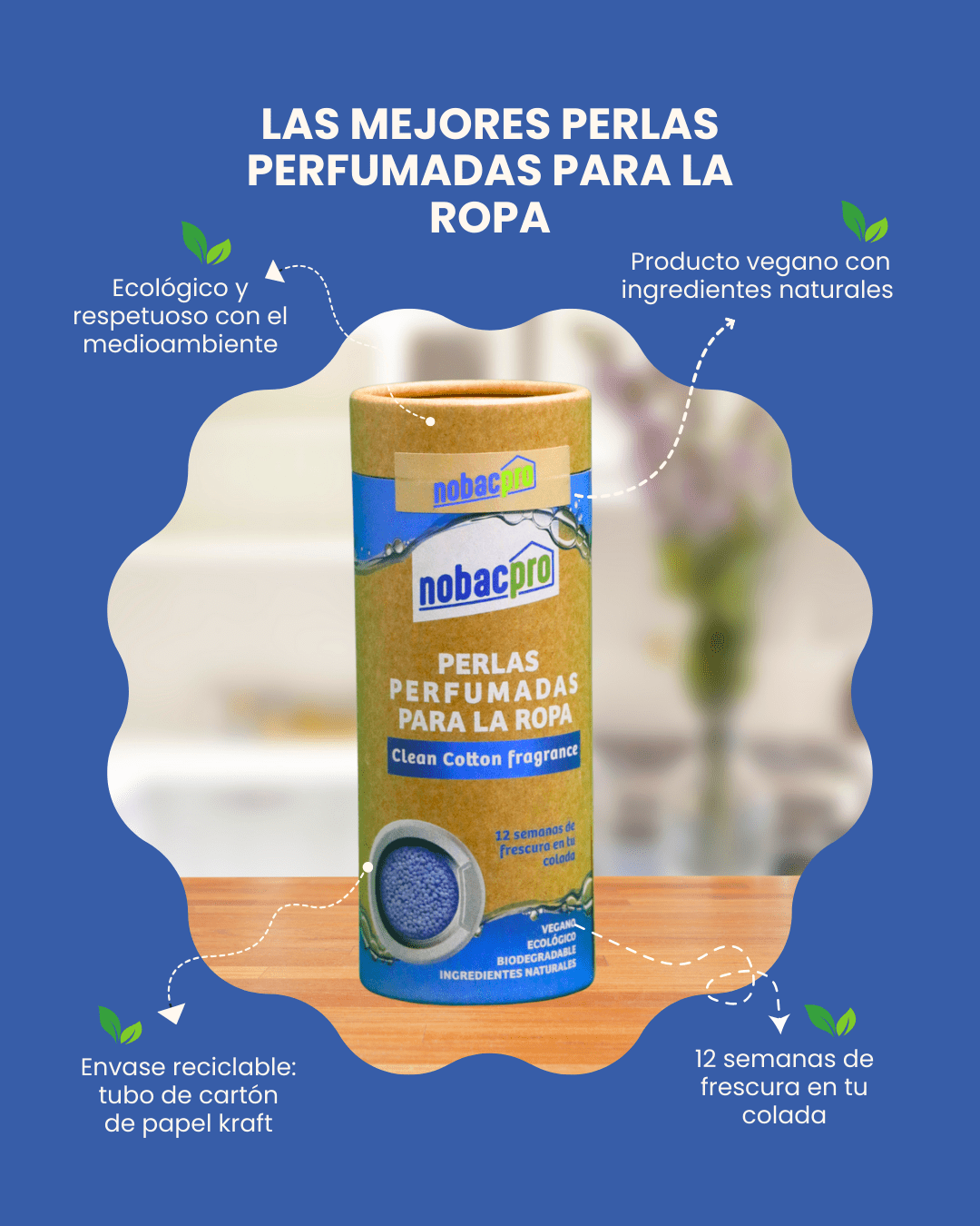Perlas perfumadas para para la ropa 210g - Nobacpro