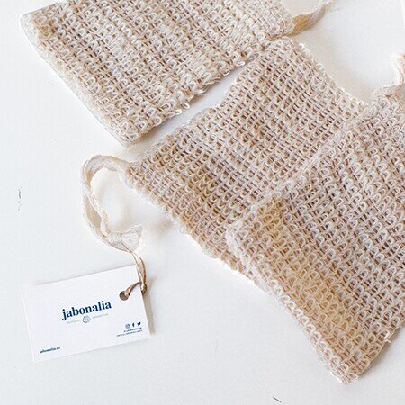 Bolsa Esponja de exfoliación suave para jabón